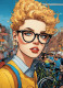Comics Style 4 (PRT-8991-116153) - Canvas Art Print - 43in X 60in