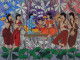 Lord Shiva (ART-3324-116603) - Handpainted Art Painting - 49in X 37in