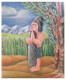 Agastya Muni (ART-17805-116520) - Handpainted Art Painting - 14in X 18in