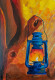 Flames Of Spirit (ART-17802-116549) - Handpainted Art Painting - 27in X 39in