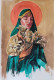 Woman (ART-7901-116727) - Handpainted Art Painting - 8in X 10in