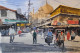 Indian City (ART-7901-116655) - Handpainted Art Painting - 10in X 8in
