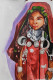 Woman (ART-7901-116702) - Handpainted Art Painting - 8in X 10in