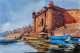 Banaras Ghat Series (ART-7901-116662) - Handpainted Art Painting - 10in X 8in