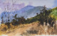 Hillscape (ART-7901-116771) - Handpainted Art Painting - 11in X 8in