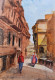 Rajasthani City (ART-7901-116758) - Handpainted Art Painting - 8in X 11in