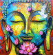 SERENITY OF BLOOM (ART-82-116904) - Handpainted Art Painting - 48in X 48in
