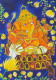 GANESHA (ART-1315-116529) - Handpainted Art Painting - 22in X 30in