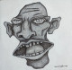 The Yell (ART-17779-116423) - Handpainted Art Painting - 12in X 12in
