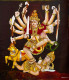 Mahishasur Mardini (ART-8370-116902) - Handpainted Art Painting - 42in X 46in