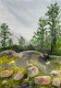 Impending Storm (ART-8841-117059) - Handpainted Art Painting - 8in X 11in