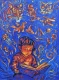 Bedtime Stories (ART-16516-116973) - Handpainted Art Painting - 36in X 48in