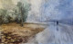 Foggy Morning (ART-7901-116916) - Handpainted Art Painting - 22in X 14in