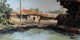 Village Series (ART-7901-116842) - Handpainted Art Painting - 14in X 8in