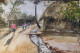 Village Series (ART-7901-116930) - Handpainted Art Painting - 23in X 15in