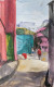 City (ART-7901-117021) - Handpainted Art Painting - 14in X 22in