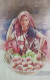 Village Woman (ART-15604-117136) - Handpainted Art Painting - 11in X 15in