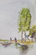 Landscape (ART-15604-117138) - Handpainted Art Painting - 11in X 15in