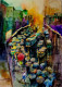 City Of Joy (ART-8538-117220) - Handpainted Art Painting - 15in X 22in
