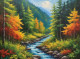 Nature's Forest Scenery Landscape Painting (ART-3319-117268) - Handpainted Art Painting - 36in X 24in