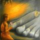 Devotion (ART-16097-117303) - Handpainted Art Painting - 30in X 30in