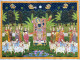 Pichwai Painting Handmade (ART-8266-117081) - Handpainted Art Painting - 45in X 33in