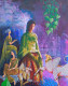 Women, (F11) Feminism Creative Concept Art (ART-15639-117383) - Handpainted Art Painting - 14in X 18in