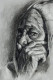 Old Lady (ART-15604-117318) - Handpainted Art Painting - 10in X 13in