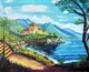 Beauty Of Nainital (ART-17733-117380) - Handpainted Art Painting - 20in X 16in