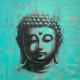 Buddha (ART-3512-117389) - Handpainted Art Painting - 36in X 36in