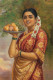 Celebrating Timeless Indian Beauty And Grace (Inspired By Raja Ravi Verma) (PRT-15697-117449) - Canvas Art Print - 40in X 60in