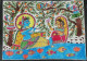 Madhubani Painting, Mithila Art (ART-7407-117491) - Handpainted Art Painting - 15in X 11in