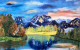 CALM IN THE MOUNTAINS (PRT-15920-117560) - Canvas Art Print - 18in X 11in