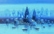Nandi On Banaras Ghat (ART-7775-117593) - Handpainted Art Painting - 48in X 30in