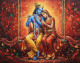 The Divine Radha Krishna Painting (ART-3319-117649) - Handpainted Art Painting - 36in X 30in