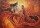 Radha Krishna Painting (ART-3319-117648) - Handpainted Art Painting - 36in X 24in