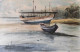 Boat (ART-7901-117695) - Handpainted Art Painting - 22in X 14in