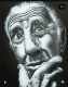 Old Men (ART-17968-117740) - Handpainted Art Painting - 17in X 24in
