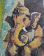LORD GANESHA (ART-8950-117758) - Handpainted Art Painting - 11in X 15in