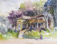 OLD GOA HOUSE (ART-662-117790) - Handpainted Art Painting - 13in X 10in
