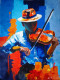 Rhythms Of Silence (ART-17843-117796) - Handpainted Art Painting - 12in X 16in