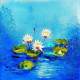 Lotus Sutra S1 (ART-17784-117902) - Handpainted Art Painting - 12in X 12in