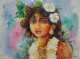 Krishna (ART-17209-117976) - Handpainted Art Painting - 15in X 11in