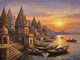Morning Glow In Kashi (PRT-15697-118012) - Canvas Art Print - 60in X 45in