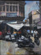 Indian Street (ART-16674-117995) - Handpainted Art Painting - 12in X 16in