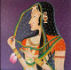 Rajputana Queen: Traditional Rajasthani Style (PRT-17993-118066) - Canvas Art Print - 24in X 24in