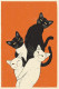Four Whiskers, One Happy Moment (PRT-7389-118080) - Canvas Art Print - 12in X 18in
