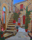 A Street In Italy (PRT-2948-118059) - Canvas Art Print - 14in X 18in