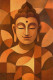Lord Buddha - Geometric Abstract 02 (PRT-7990-118132) - Canvas Art Print - 16in X 24in