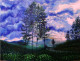 Early Moring In Munnar (ART-15198-118139) - Handpainted Art Painting - 20in X 15in